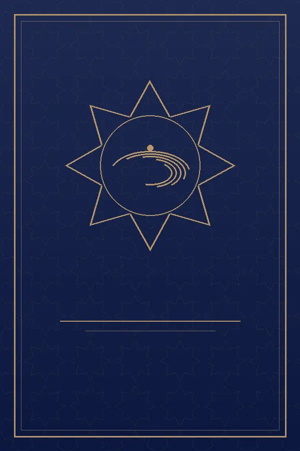 Original cover art for Kashf al-Mahjub: gold geometric star and abstract calligraphic sweep